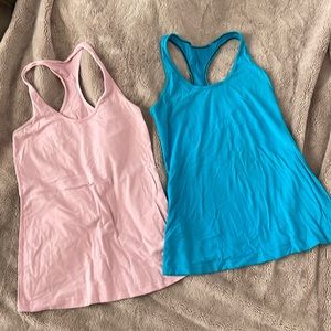 Lululemon Lot of  2 cool racer back tanks sz 8